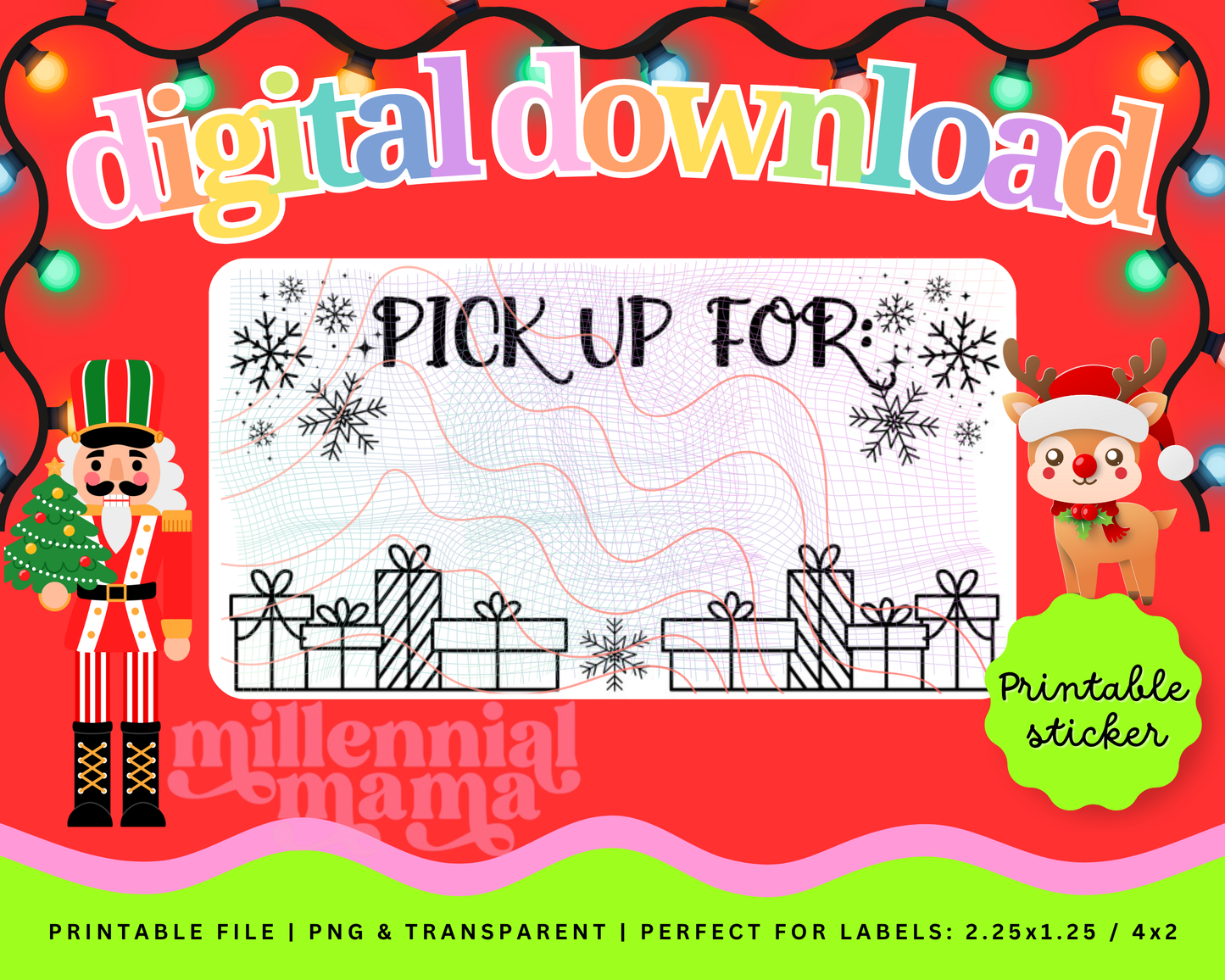 Snowflake Pick Up For - Digi Download