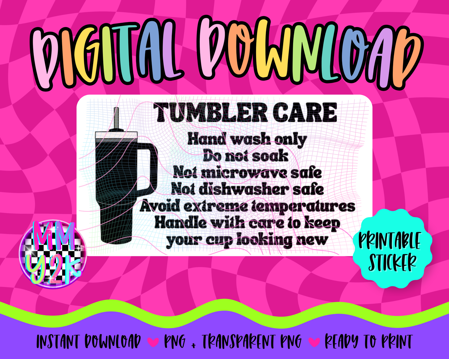 Tumbler Care - Digi Download