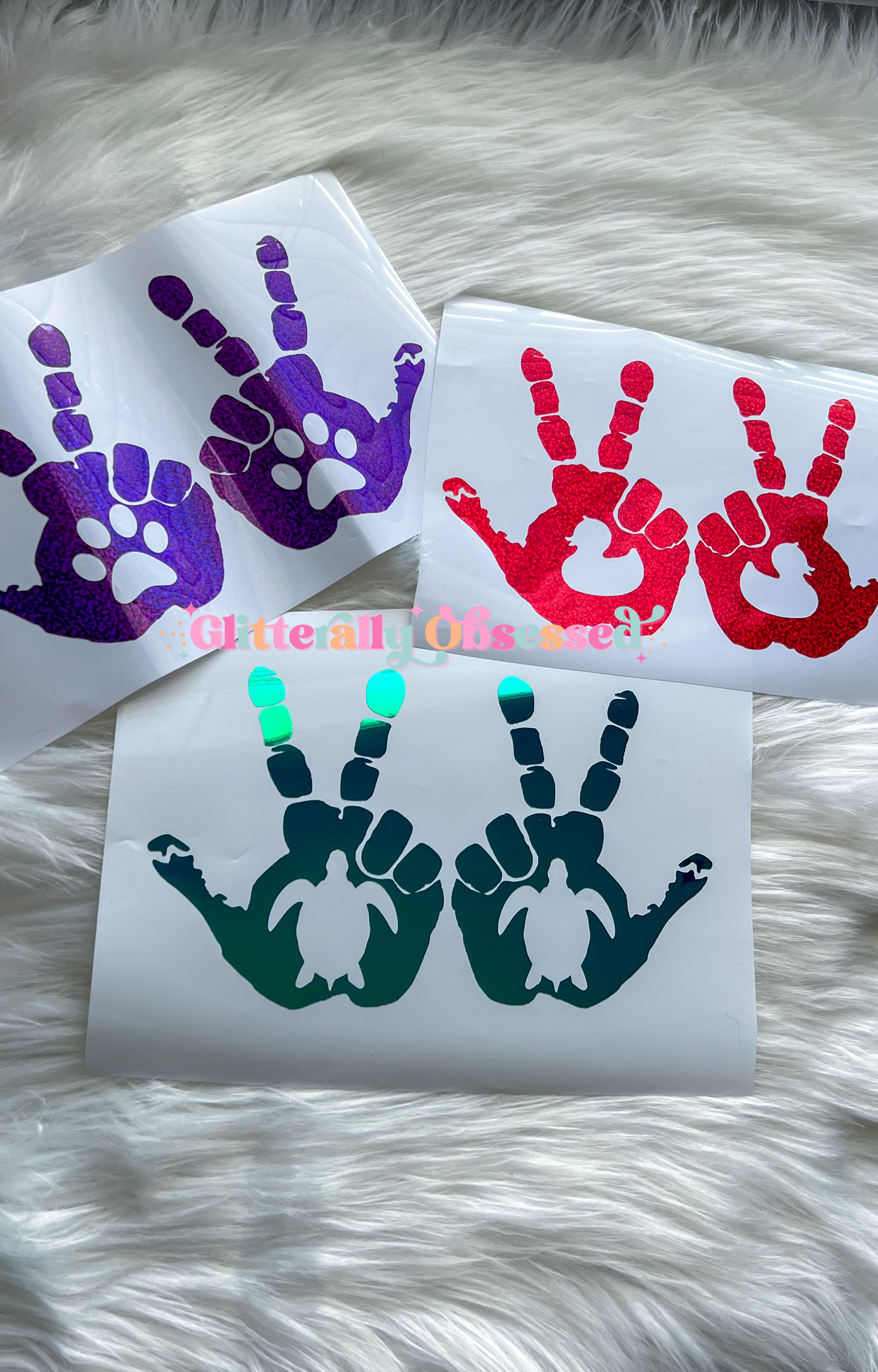 Set of 2 Hand Wave Decals ๐พ๐ข๐ฆ
