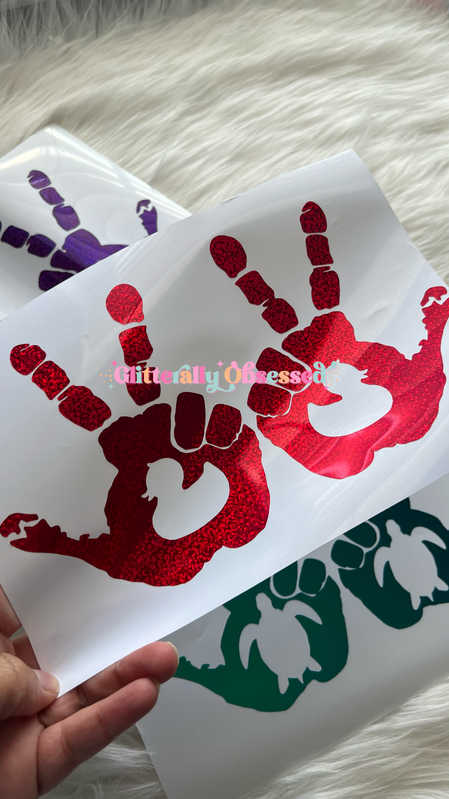 Set of 2 Hand Wave Decals ๐พ๐ข๐ฆ