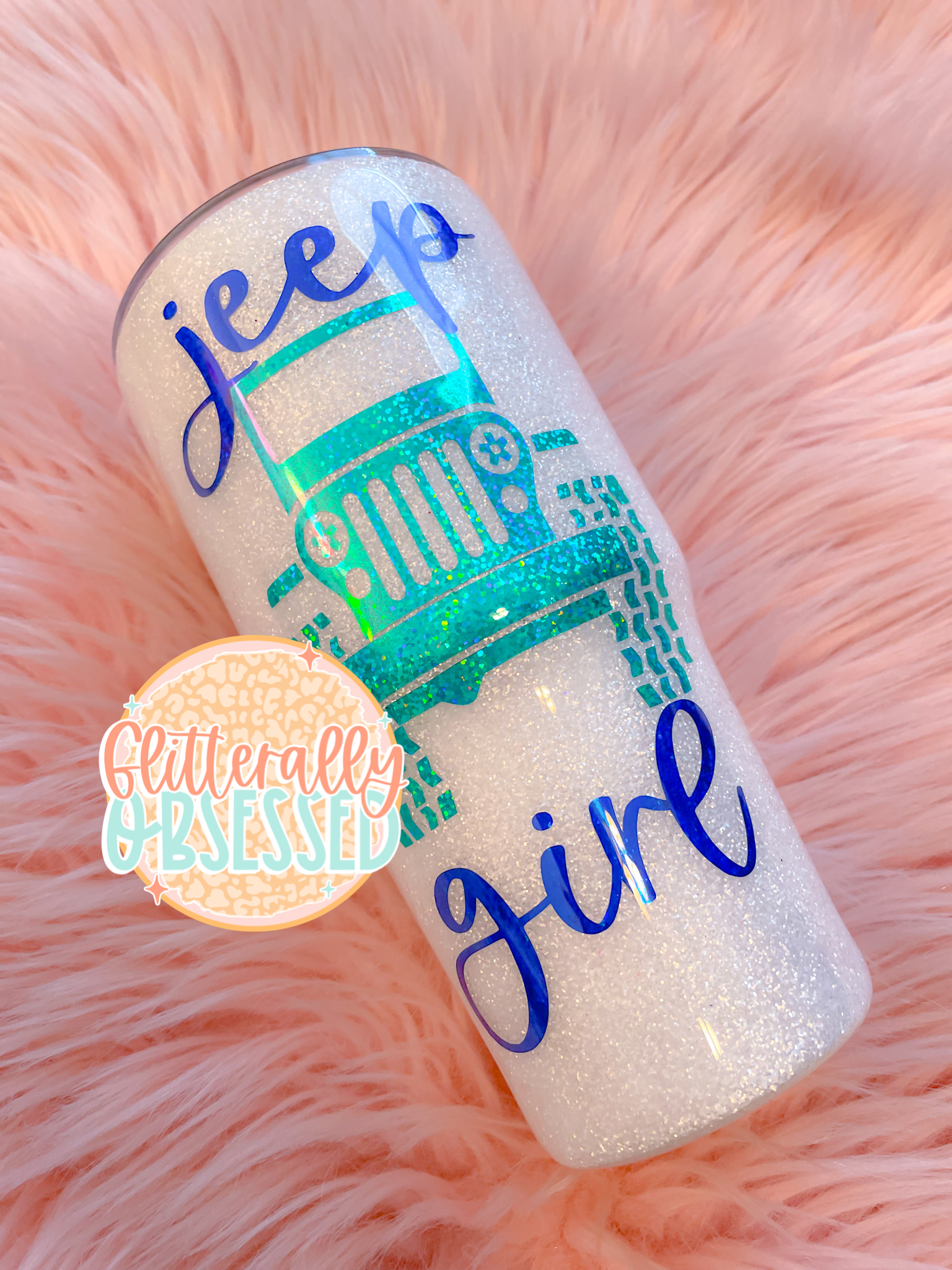 Jeep Tumbler with Glitter  Yeti cup designs, Custom tumbler cups