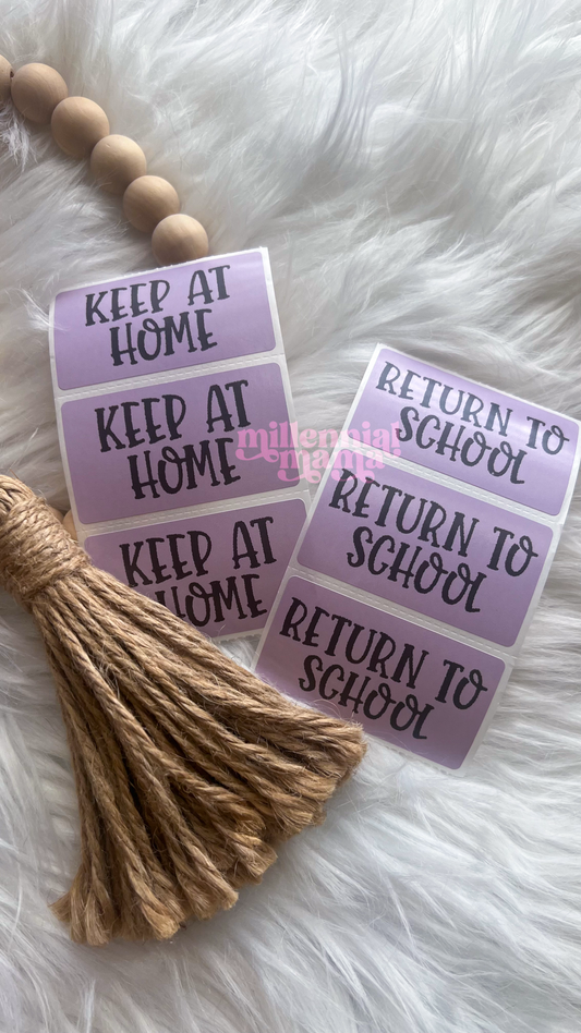 Keep At Home & Return To School