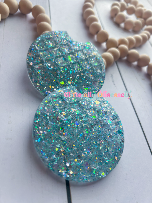 RTS • Mermaid Scales • Large Set of Two 2.75x3