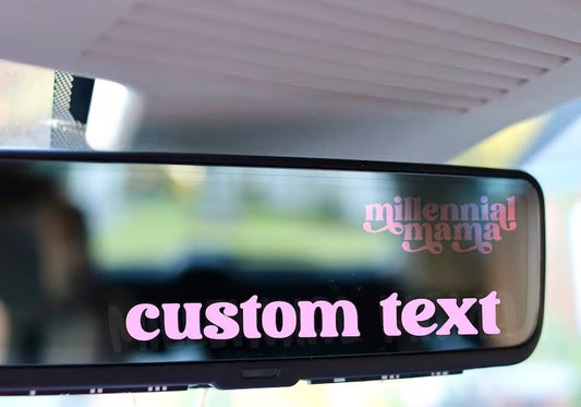 Custom Rearview Decal