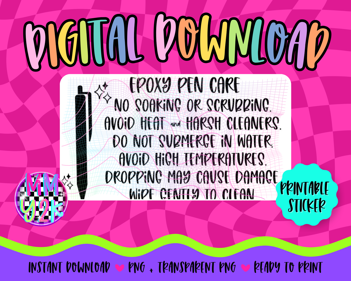 Epoxy Pen Care #2 - Digi Download