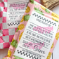 Checkered Pick Up Label
