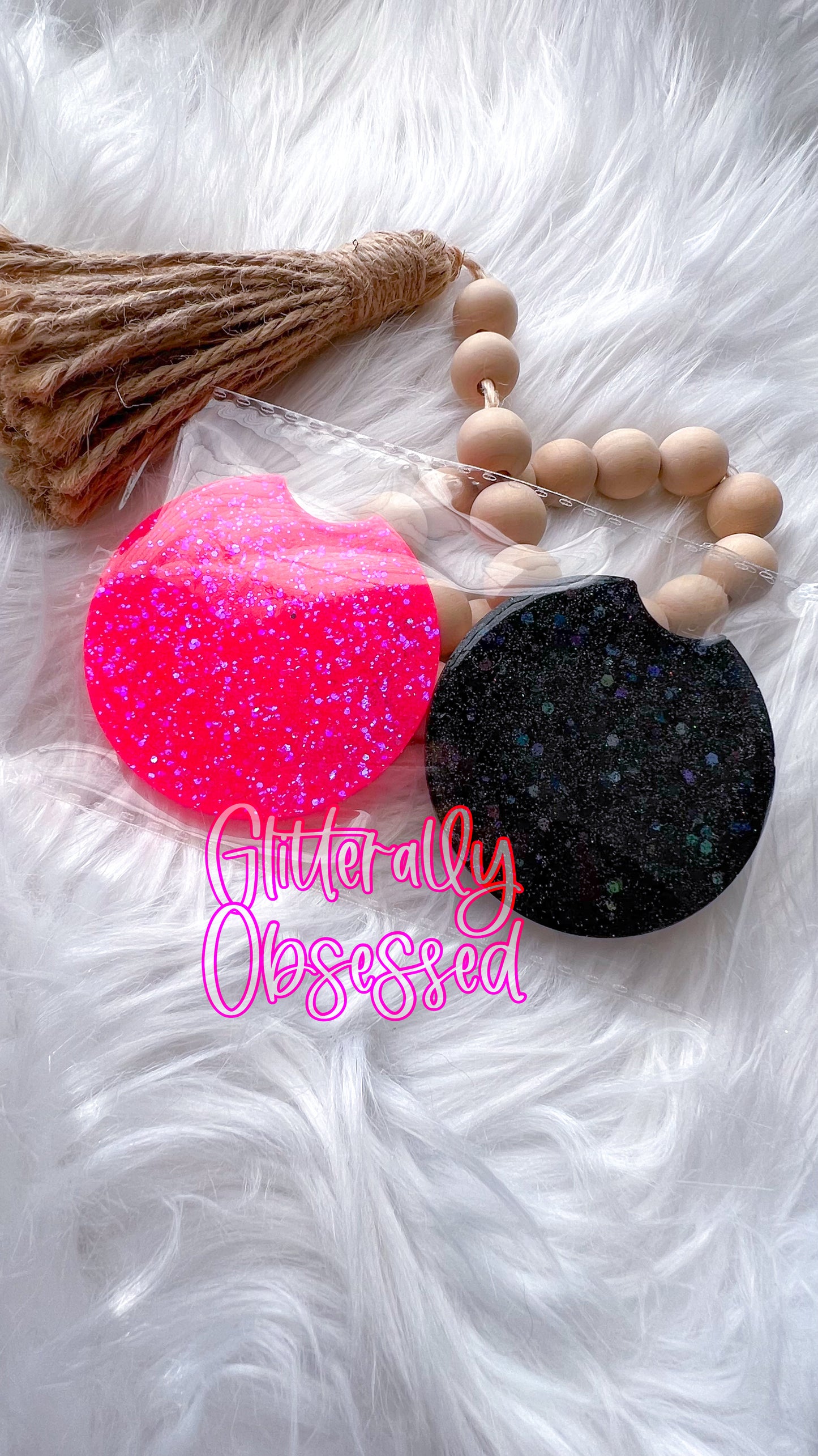 Glitter & Attitude - Small Set of Two 2.5”x 2.5”