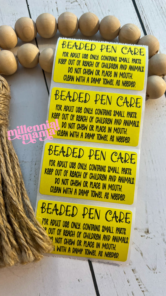 Beaded Pen Care #2