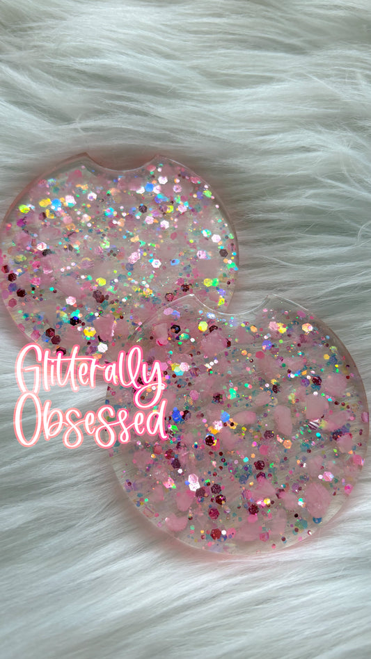 Pink Quartz Coasters