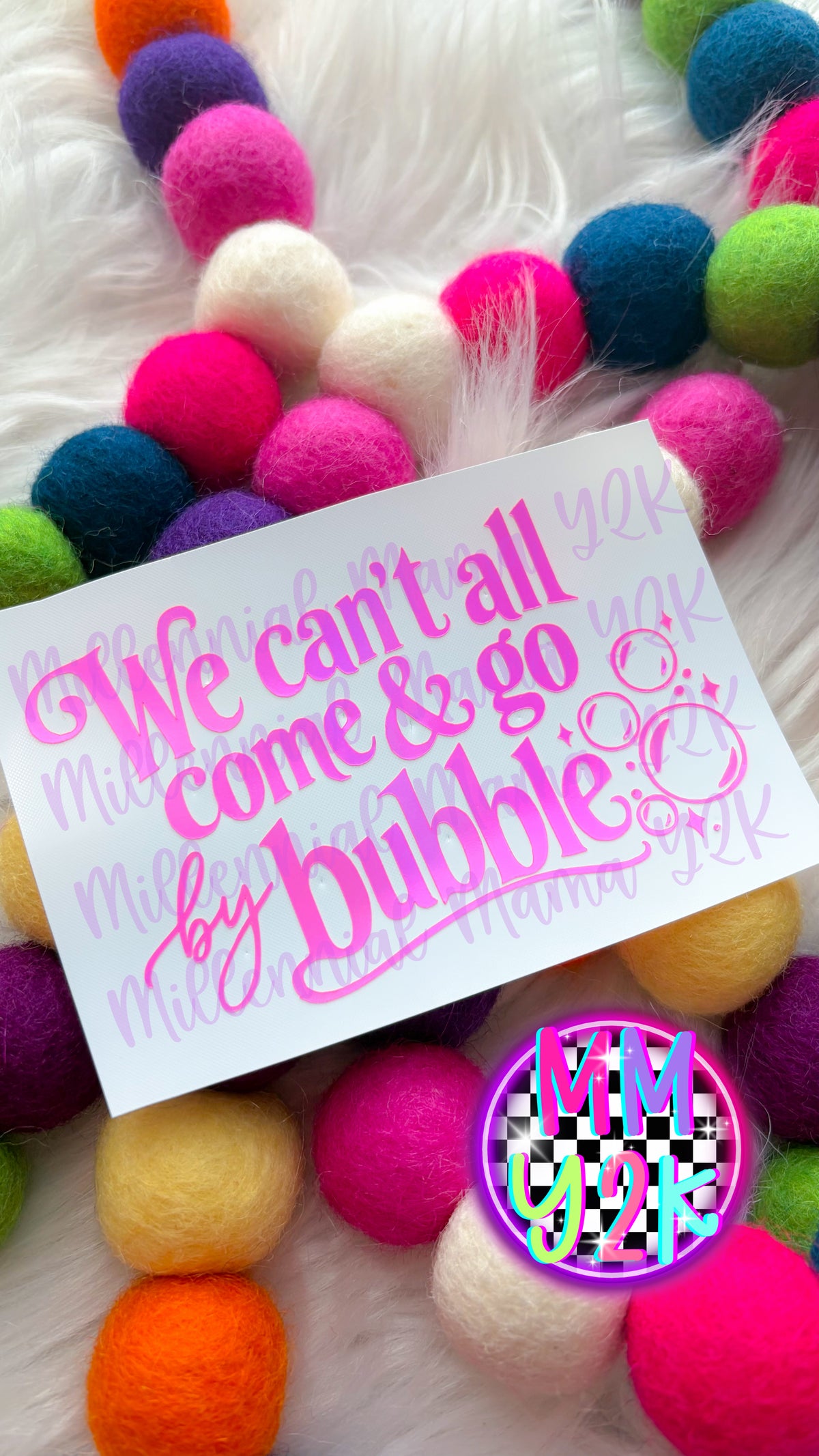We can't all come & go by bubble